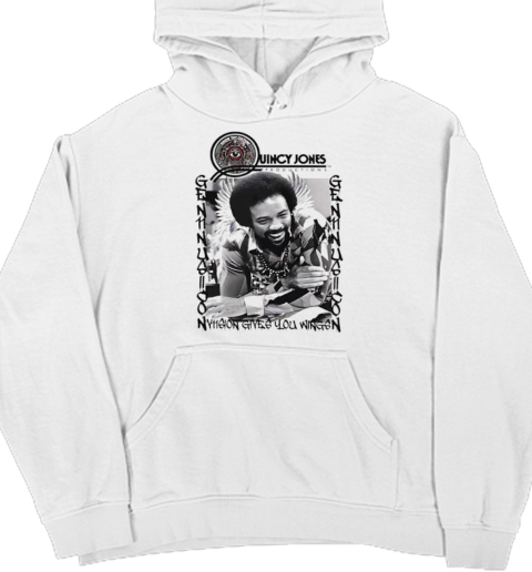 Quincy Jones RIP Music Lover Retro Unisex Hoodie