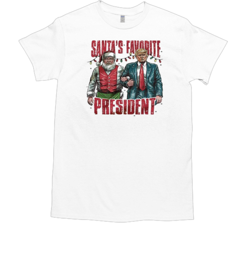 Santa's Favorite President Humorous Trump Christmas 2024 Classic Men's T-shirt