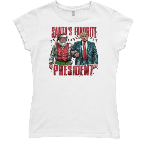 Santa's Favorite President Humorous Trump Christmas 2024 Classic Women's T-shirt