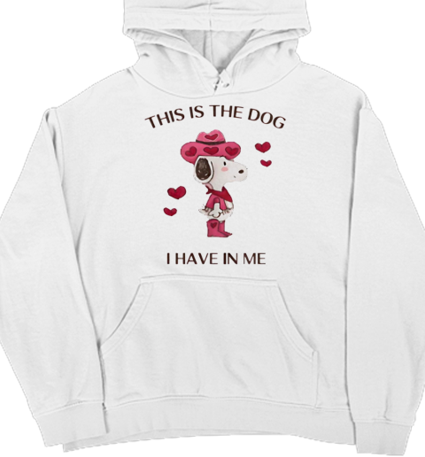 Snoopy Peanuts this is the dog I have in me Unisex Hoodie