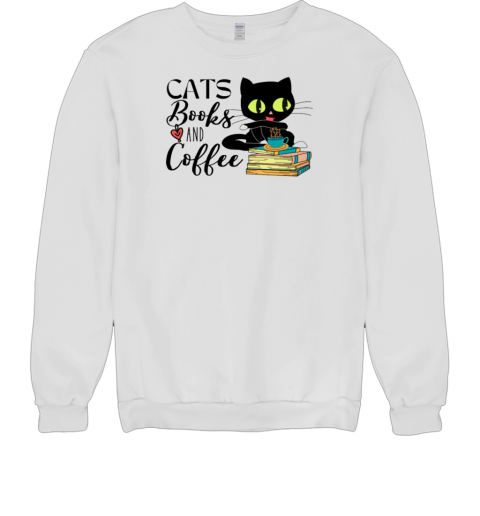 Cats Books and Coffee Unisex Sweatshirt