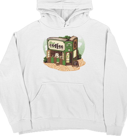 Coffeeshop Cats Bookstore by Tobe Fonseca Unisex Hoodie