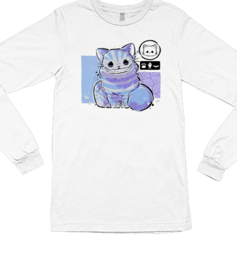 Cute Cheshire Cat Long Sleeved T-shirt 