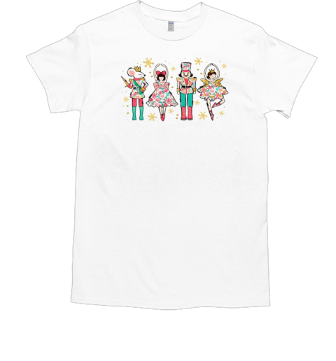 Glitter floral coquette nutcracker sugar plum fairy Classic Men's T-shirt