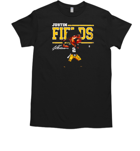Justin Fields Pittsburgh Steelers NFL football cartoon vintage T-Shirt Justin Fields Pittsburgh Steelers NFL football cartoon vintage T-Shirt