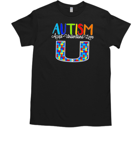 Miami Hurricanes together for Autism awareness T-Shirt