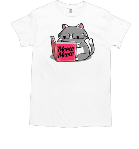 Books for Cats Meow Meow Book T-Shirt