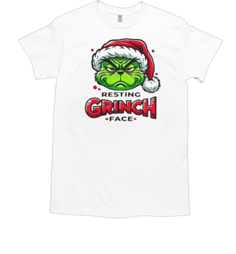 Resting Grinch Face Merry Grinchmas 2024 T-Shirt