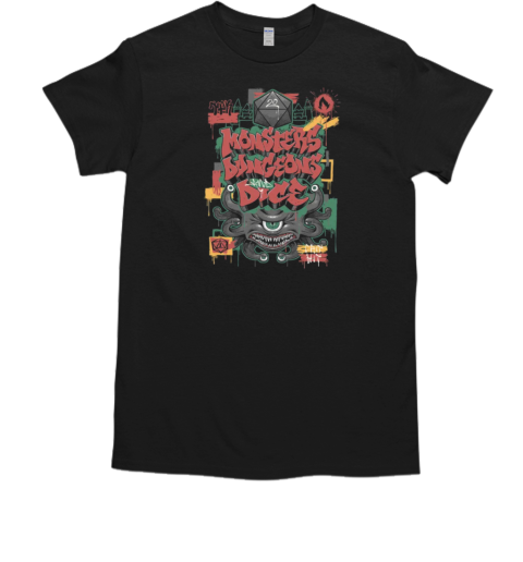 RPG Monsters Dungeons and Dice T-Shirt