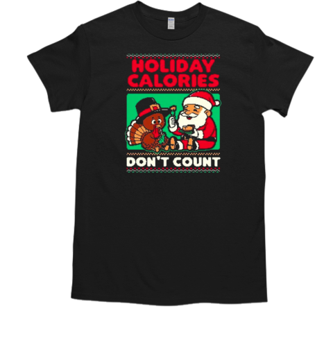 Ugly Sweater Holiday Food Santa Thanksgiving Dinner 2024 T-Shirt