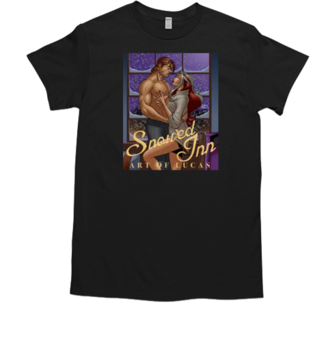 X Men Rogue and Gambit Snowed Inn Romance Novel T-Shirt