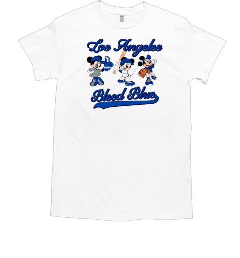 Bleed Blue Mickey and Minnie Disney Los Angeles Baseball T-Shirt