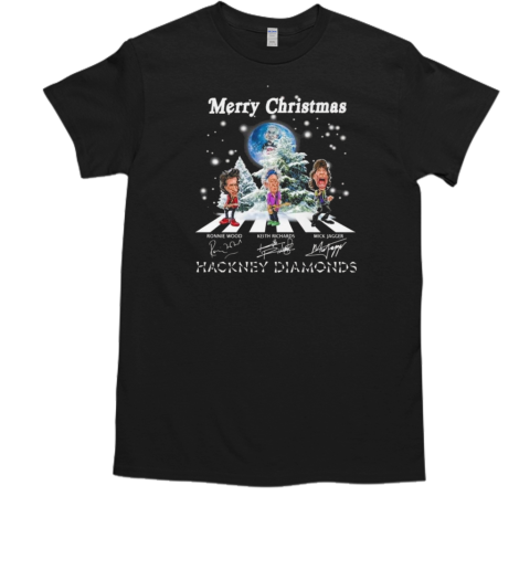 Hackney Diamonds Merry Christmas Walking Signatures 2024 T-Shirt