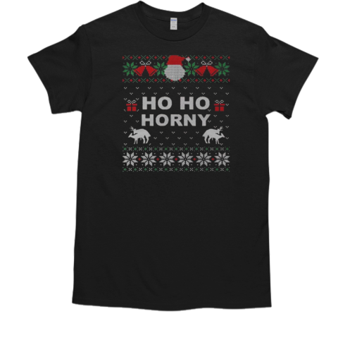 Ho Ho Horny Ugly Christmas 2024 T-Shirt