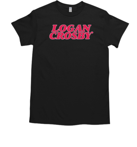 Logan Crosby Pink Lettering T-Shirt