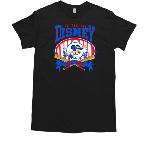 Los Angeles Dodgers Mickey Mouse Baseball T-Shirt