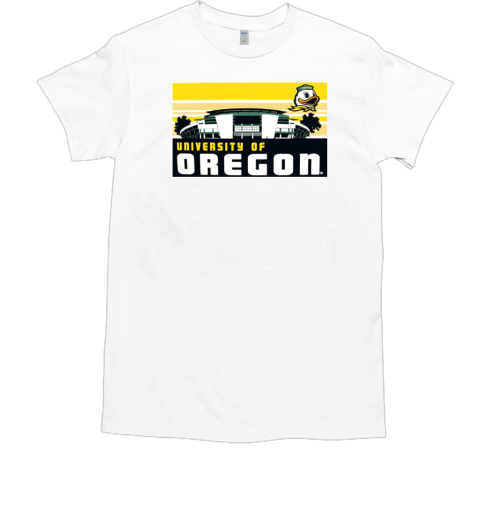 Oregon Ducks Campus skyline T-Shirt