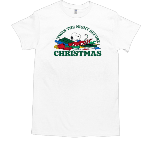 Snoopy 'twas the night before Christmas T-Shirt