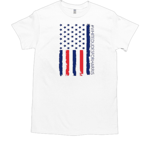 Vintage American flag White Dudes for Harris T-Shirt