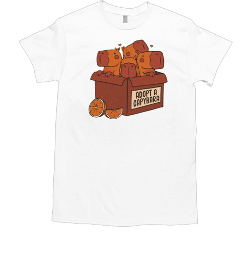 Adopt a Capybara Kawaii Capy by Tobe Fonseca T-Shirt