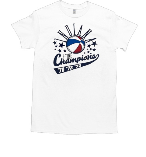 Indiana Pacers 3 time champions 70 72 73 T-Shirt