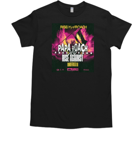 Papa Roach Rise Of The Roach US Tour 2025 T-Shirt