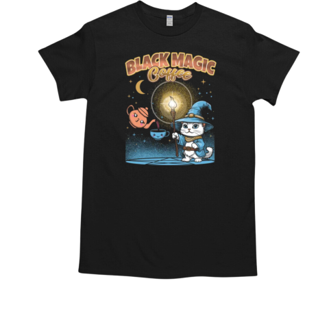 Magic Cat and Magic Black Coffee T-Shirt