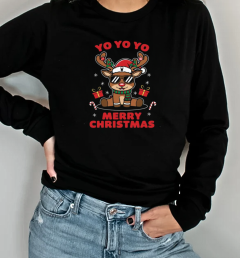 YO YO YO and MERRY CHRISTMAS Long Sleeved T-shirt 