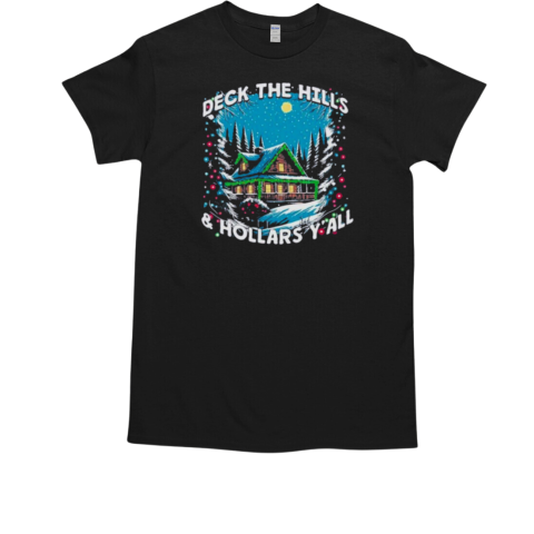 Deck the Hills and Hollars Y'all Kentucky Christmas T-Shirt