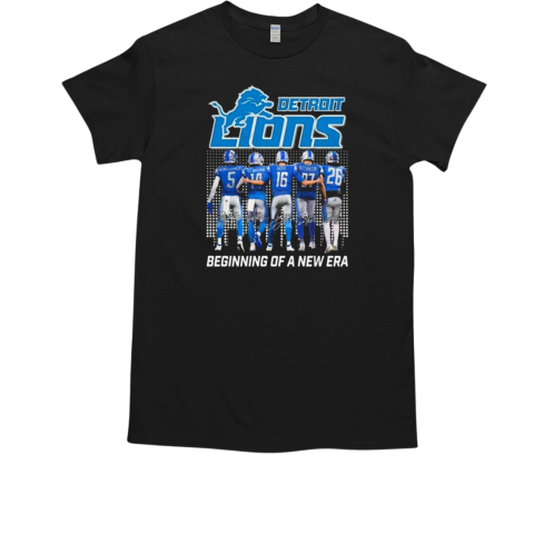 Detroit Lions Beginning Of A New Era Signatures T-Shirt