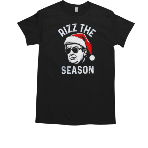 Donald Trump Rizz The Season Christmas T-Shirt