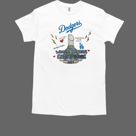 Los Angeles Dodgers Tiny Turnip 2024 World Series Champions MLB Best Team Ever T-Shirt