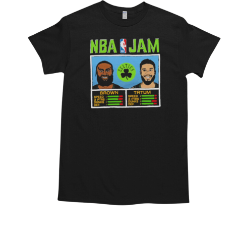 NBA Jam Celtics City Brown And Tatum T-Shirt