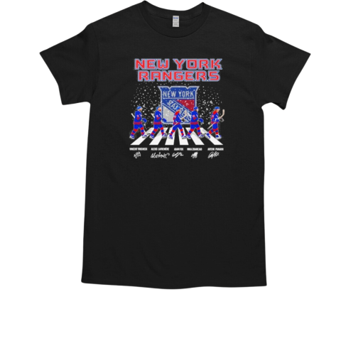 New York Hockey Team Abbey Road Christmas T-Shirt