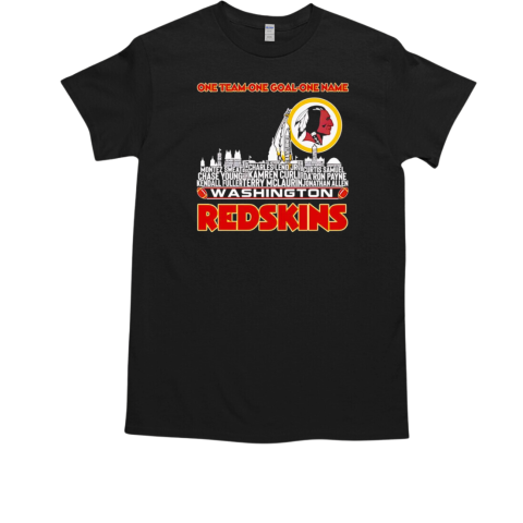 One Team One Goal One Name Washington Redskins City skyline T-Shirt