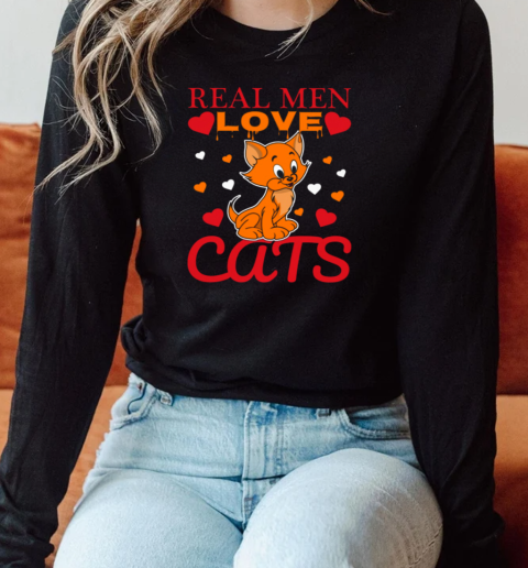 Real men love cats Long Sleeved T-shirt 