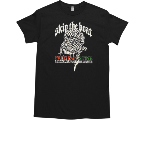 Skip The Boat Merch Wave 79 Free Palestine 3.0 T-Shirt