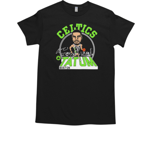 Jayson Tatum Boston Celtics caricature signature T-Shirt