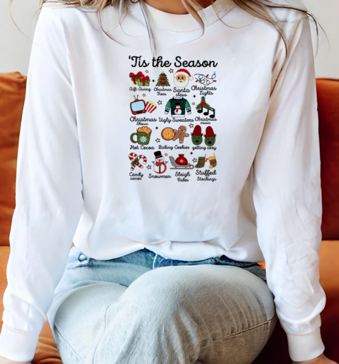 Tis The Season Merry Christmas Long Sleeved T-shirt 