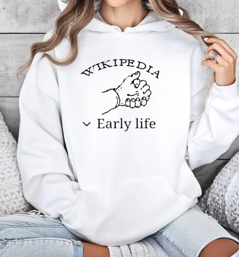 Wikipedia early life Unisex Hoodie