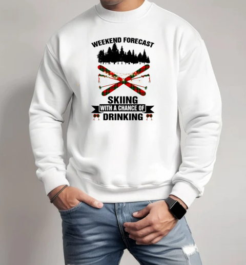 SKIING WEEKEND FORECAST Unisex Sweatshirt