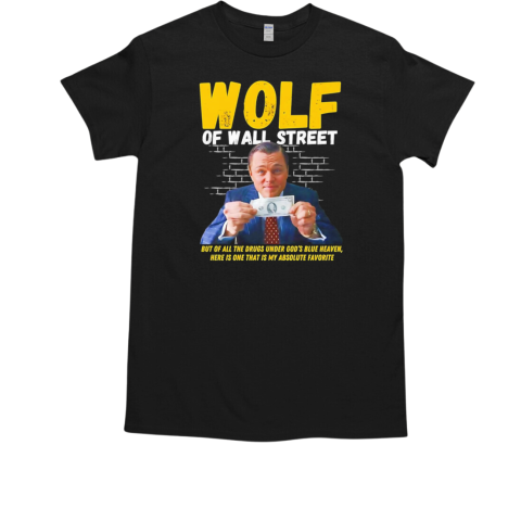 Leonardo DiCaprio wolf of wall street movie poster T-Shirt