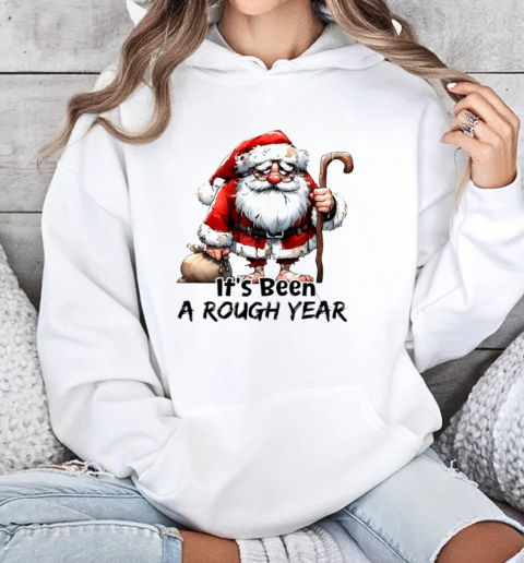 Santa Claus it's been a rough year Unisex Hoodie