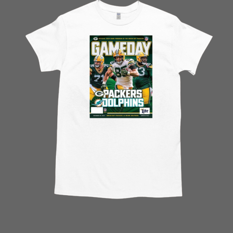 Poster Gameday Program Green Bay Packers Vs Miami Dolphins Nov 28 2024 Lambeau Field T-Shirt