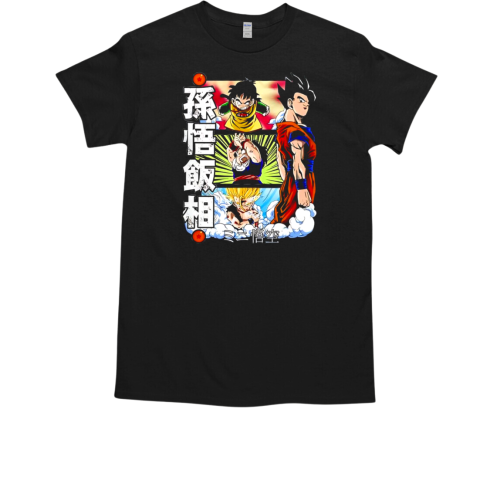 The Ages of Gohan Dragon Ball Z cartoon T-Shirt