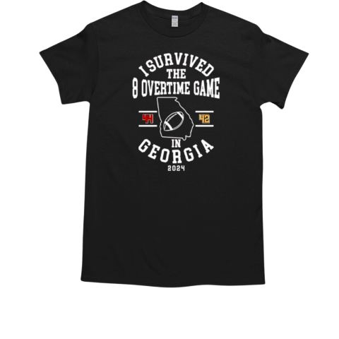 I Survived The 8 Overtime Game In Georgia 44 42 2024  Classic Men's T-shirt