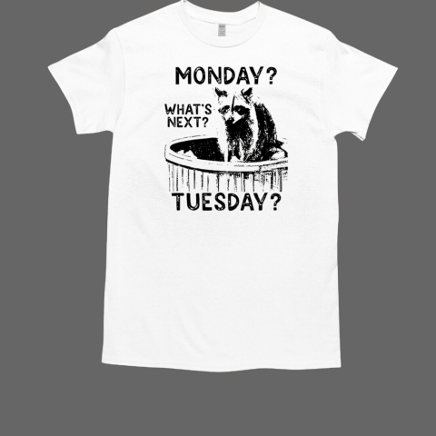 Raccoon monday what's next tuesday T-Shirt