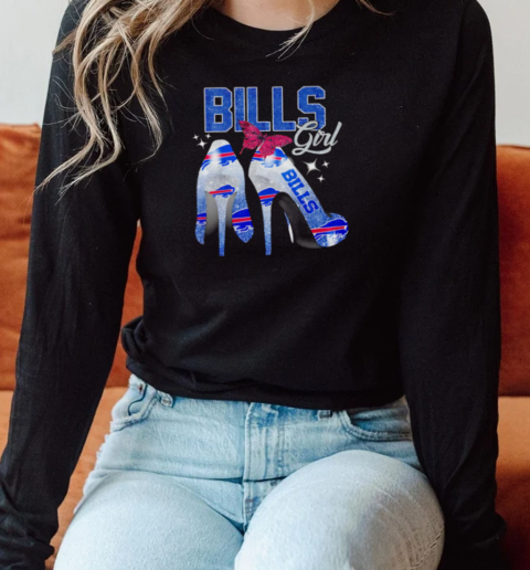 Heels Bills girl diamond T- Long Sleeved T-shirt 