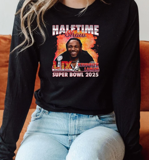 Kendrick Lamar Super Bowl Lix Halftime Show 2025 T- Long Sleeved T-shirt 