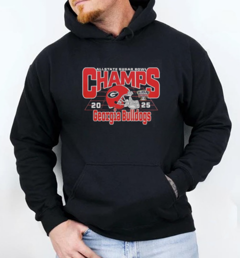 Nice Georgia Bulldogs Football Are 2025 Allstate Sugar Bowl Champions T- Unisex Hoodie